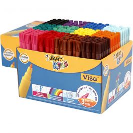 Visa Fine Marker, assorted colours, line 1,6 mm, 288 pc/ 1 pack [HOB-37585]