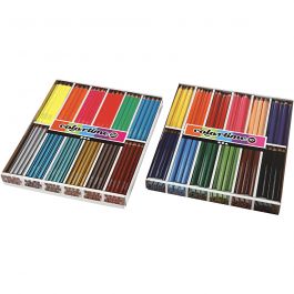 Colortime colouring pencils, assorted colours, lead 5 mm, 288 pc/ 1 pack [HOB-38075]