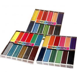 Colortime colouring pencils, assorted colours, 576 pc/ 1 pack [HOB-38082]