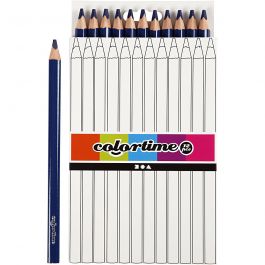 Colortime colouring pencils, dark blue, L: 17,45 cm, lead 5 mm, JUMBO, 12 pc/ 1 pack [HOB-38177]