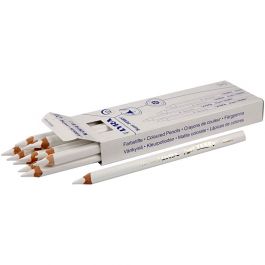 Super Ferby 1 colouring pencils, white, L: 18 cm, lead 6.25 mm, 12 pc/ 1 pack [HOB-38351]