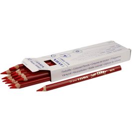 Super Ferby 1 colouring pencils, red, L: 18 cm, lead 6.25 mm, 12 pc/ 1 pack [HOB-38355]