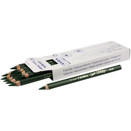 Super Ferby 1 colouring pencils, green, L: 18 cm, lead 6.25 mm, 12 pc/ 1 pack [HOB-38365]