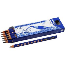 Groove Graphite Pencils, D: 10 mm, hardness B, lead 4,25 mm, 12 pc/ 1 pack [HOB-38511]