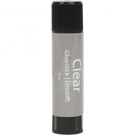 Clear Glue Stick, Round, 1 pc, 10 g [HOB-39041]