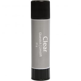 Clear Glue Stick, Round, 1 pc, 21 g [HOB-39042]