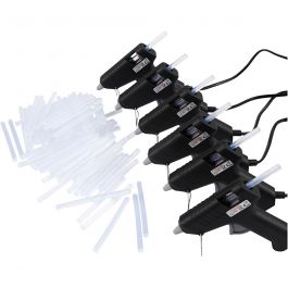 Mini Glue Guns with Glue, 130 °C - Low Temperature, 1 set [HOB-39119]