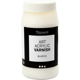 Art Acrylic Varnish, white, Gloss transparent, matt, 500 ml/ 1 tub [HOB-39282]