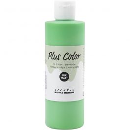 Plus Color Craft Paint, bright green, 250 ml/ 1 bottle [HOB-39476]