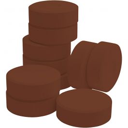 Watercolour, burnt sienna, H: 19 mm, D 57 mm, 10 pc/ 1 pack [HOB-627274]