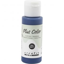 Plus Color Craft Paint, navy blue, 60 ml/ 1 bottle [HOB-39658]