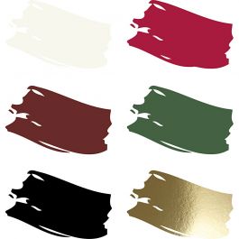 Plus Color Craft Paint, christmas colours, 6x60 ml/ 1 pack [HOB-39696]
