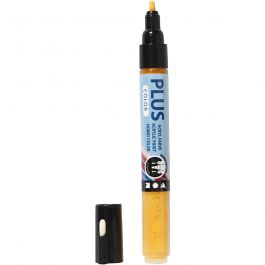 Plus Color Marker, yellow sun, L: 14,5 cm, line 1-2 mm, 1 pc, 5,5 ml [HOB-39832]