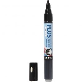 Plus Color Marker, tip: 1-2 mm, L: 14,5 cm, black, 1pc [HOB-39842]
