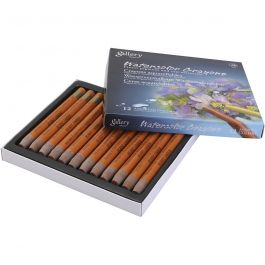 Watercolor Crayons, burnt umber, 12 pc/ 1 pack [HOB-427375]
