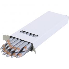 edu Jumbo Coloured Pencils, thickness 10 mm, lead 6,25 mm, silver, 12 pc/ 1 pack [HOB-408088]