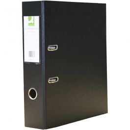 Ring binder, A4, size 75 mm, 2 rings, black, 1 pc [HOB-217084]