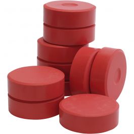 Watercolour, red, H: 19 mm, D 57 mm, 10 pc/ 1 pack [HOB-627234]
