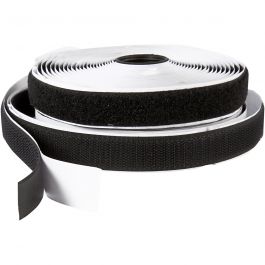 Hook & Loop, black, W: 20 mm, 5 m/ 1 roll [HOB-41021]