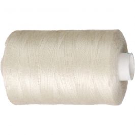 Sewing Thread, off-white, L: 1000 yards, 915 m/ 1 roll [HOB-41214]