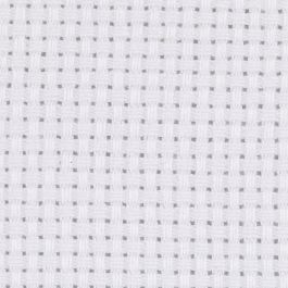 Aida Fabric, white, size 50x50 cm, 43 squares per 10cm , 1 pc [HOB-412652]