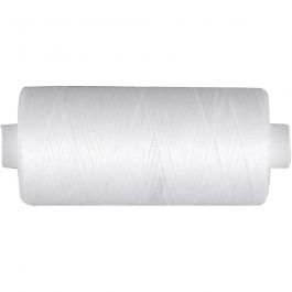 Sewing Thread, white, 1000 m/ 1 roll [HOB-41281]