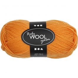 Baby Yarn, orange, L: 172 m, 50 g/ 1 ball [HOB-41326]
