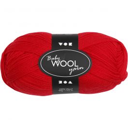Baby Yarn, red, L: 172 m, 50 g/ 1 ball [HOB-41327]