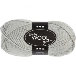 Baby Yarn, light grey, L: 172 m, 50 g/ 1 ball [HOB-41340]