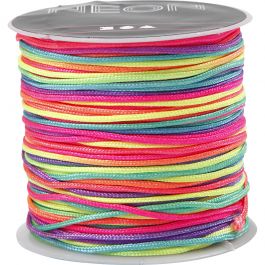 Nylon cord, neon lilac, thickness 1 mm, 28 m/ 1 roll [HOB-41723]