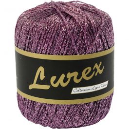 Lurex yarn, purple, L: 160 m, 25 g/ 1 ball [HOB-421470]