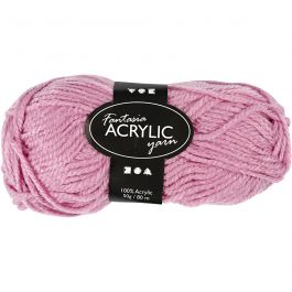 Fantasia Acrylic Yarn, rose, L: 80 m, 50 g/ 1 ball [HOB-421770]