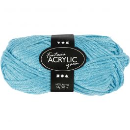 Fantasia Acrylic Yarn, turquoise, L: 80 m, 50 g/ 1 ball [HOB-421780]