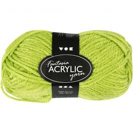 Fantasia Acrylic Yarn, light green, L: 80 m, 50 g/ 1 ball [HOB-421800]