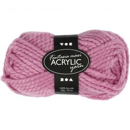 Fantasia Acrylic Yarn, rose, L: 35 m, size maxi , 50 g/ 1 ball [HOB-421871]