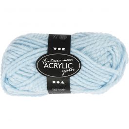 Fantasia Acrylic Yarn, light blue, L: 35 m, size maxi , 50 g/ 1 ball [HOB-421876]