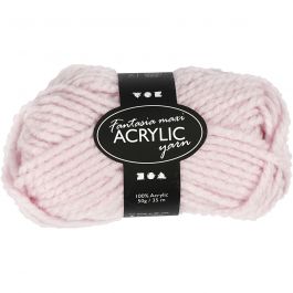 Fantasia Acrylic Yarn, L: 35 m, light red, Maxi, 50g [HOB-421879]