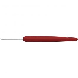 Crochet Hook, red, no. 2, L: 13,3 cm, 1 pc [HOB-42380]