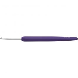 Crochet Hook, purple, no. 3, L: 13,3 cm, 1 pc [HOB-42382]
