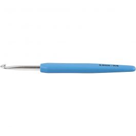 Crochet Hook, yellow, no. 5, L: 13,3 cm, 1 pc [HOB-42386]
