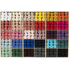 Cotton Yarn, assorted colours, no. 8/4, L: 170 m, 300 ball/ 1 pack [HOB-43100]