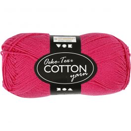 Cotton Yarn, pink, no. 8/4, L: 170 m, 50 g/ 1 ball [HOB-431230]