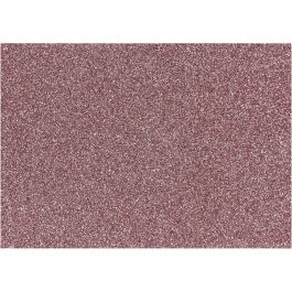 Iron on foil, light red, 148x210 mm, glitter, 1 sheet [HOB-44333]