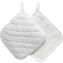 Pot Holders, size 20x20 cm, white, 4pcs [HOB-444601]