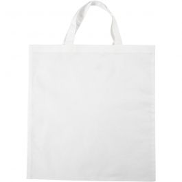 Shopping Bag, white, L: 42 cm, W: 38 cm, 130 , 20 pc/ 1 pack [HOB-445491]