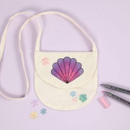 Shoulder bag, light natural, size 15x14 cm, 110 g, 1 pc [HOB-44552]
