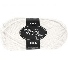 Melbourne Yarn, off-white, L: 92 m, 50 g/ 1 ball [HOB-44710]