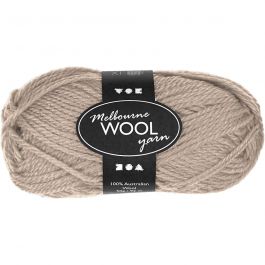 Melbourne Yarn, beige, L: 92 m, 50 g/ 1 ball [HOB-44712]