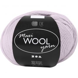 Wool yarn, dusty rose, L: 125 m, 100 g/ 1 ball [HOB-447404]
