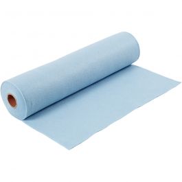 Craft Felt, light blue, W: 45 cm, thickness 1,5 mm, 180-200 g, 5 m/ 1 roll [HOB-45020]